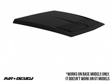 Ford Mustang 2024+ AIR DESIGN Hood Scoop - Satin Black (Bonnet Scoop)