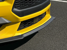 Ford Mustang 2024+ AIR DESIGN Front Splitter for Air Design Front Bumper - Satin Black