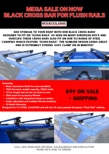 MEGA SALE on Now! Black Cross Bars