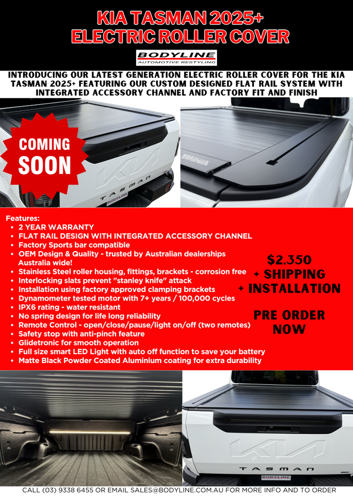 Kia Tasman X-Pro 2025+ Electric Roller Cover PRE ORDER NOW!