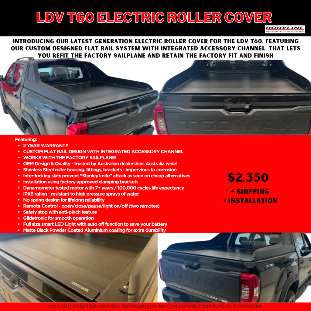 LDV T60 Electric Rollercover with Sailplane refitted – Bodyline ...