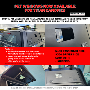 Pet Windows Now Available for TITAN Canopies
