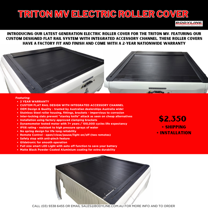Mitsubishi Triton MV 2024+ Electric Rollercover
