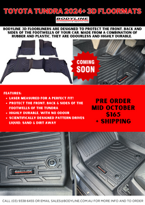 PRE ORDER NOW! Toyota Tundra 2024+ 3D Floormats