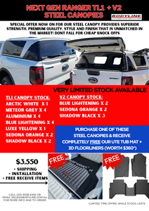 SPECIAL OFFER - Next Gen Ranger TL1 + V2 Steel Canopies + PLUS FREEBIES!!
