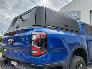 Ford RANGER RA (Next Gen) DC 2022+ BLACK TITAN PRO HYBRID CANOPY - Sta ...