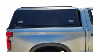 Chev SILVERADO 1500 5ft 2020+ BLACK TITAN HYBRID CANOPY - Stainless Steel Alloy Modular