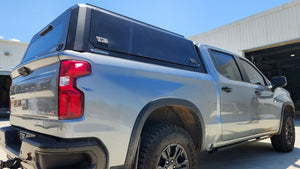 Chev SILVERADO 1500 5ft 2020+ BLACK TITAN HYBRID CANOPY - Stainless Steel Alloy Modular