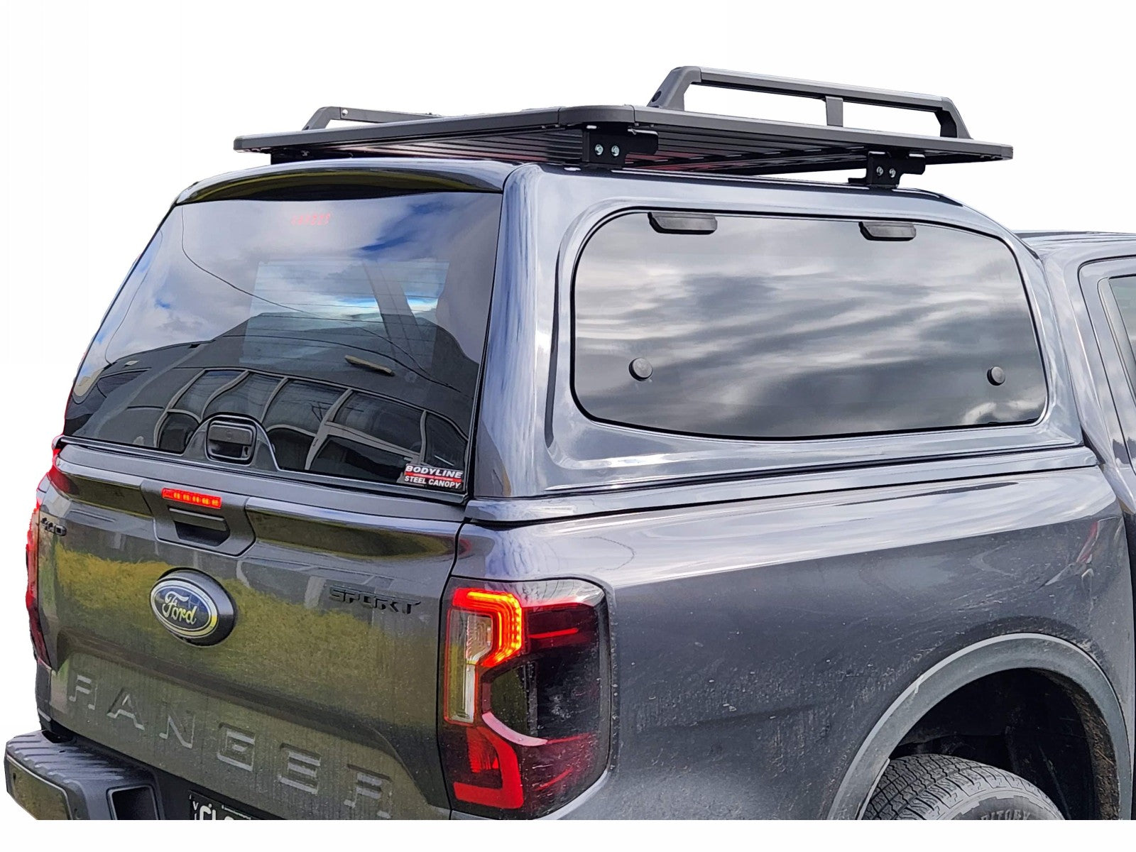 Painted Ford RANGER RA (NEXT GEN) DC 2022+ V2 Steel Canopy with Lift-U ...