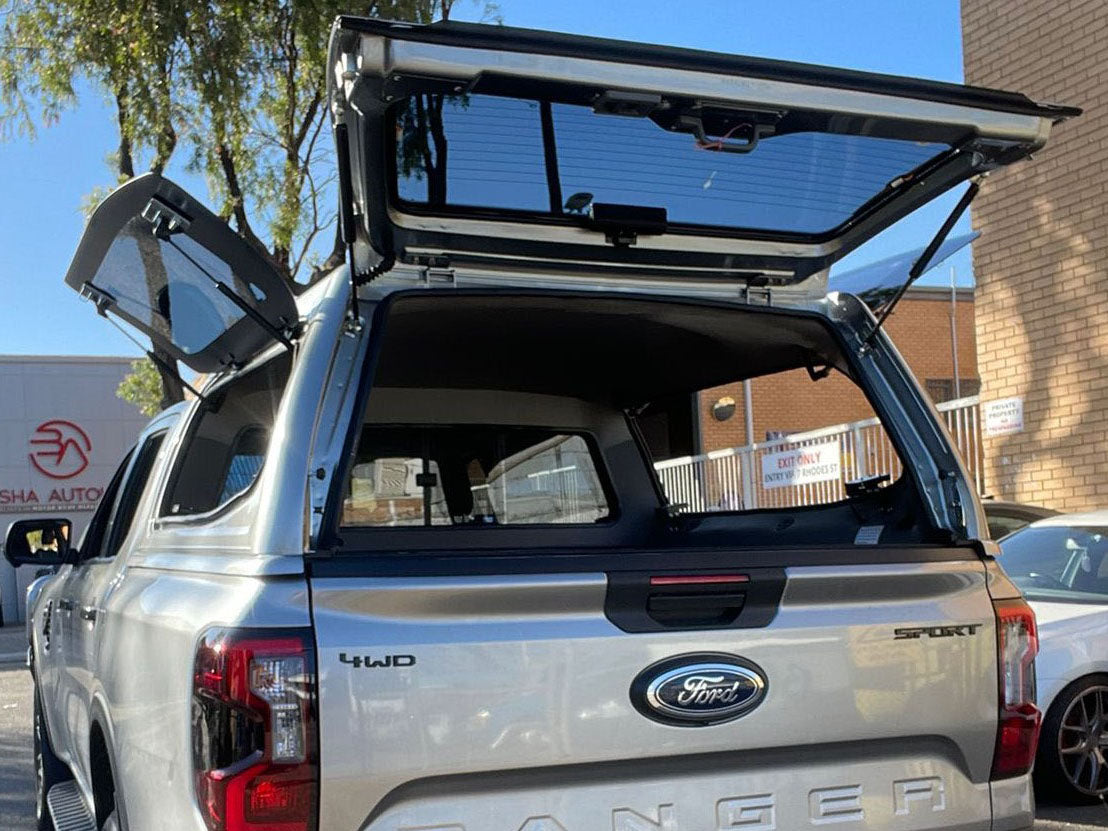Painted Ford RANGER RA (NEXT GEN) DC 2022+ V2 Steel Canopy with Lift-U ...