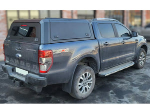 Ford RANGER PX, PX2, PX3 DC 2012-2021 BLACK TITAN HYBRID CANOPY - Stainless Steel Alloy Modular