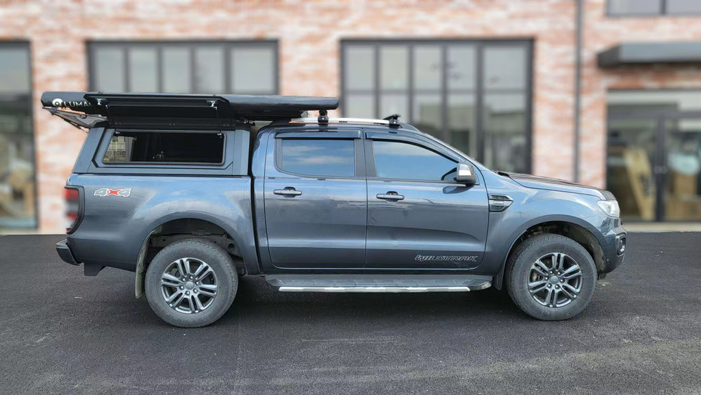 Ford RANGER PX, PX2, PX3 DC 2012-2021 BLACK TITAN HYBRID CANOPY - Stai ...