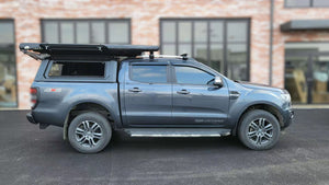 Ford RANGER PX, PX2, PX3 DC 2012-2021 BLACK TITAN HYBRID CANOPY - Stainless Steel Alloy Modular