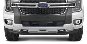 Ford RANGER RA (Next Gen) 2022+ AIR DESIGN Front Bumper Add-on - TWO TONE SATIN BLACK/SILVER