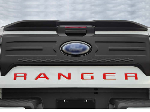 Ford RANGER, RAPTOR RA (Next Gen) 2022+ AIR DESIGN Tailgate Applique Panel - SATIN BLACK