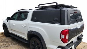 LDV T60 MAX (Luxe, Pro) DC 2019-2024 BLACK TITAN HYBRID CANOPY - Stainless Steel Alloy Modular