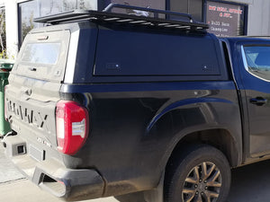 LDV T60 MAX (Luxe, Pro) DC 2019-2024 BLACK TITAN HYBRID CANOPY - Stainless Steel Alloy Modular