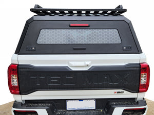 LDV T60 MAX (Luxe, Pro) DC 2019-2024 BLACK TITAN HYBRID CANOPY - Stainless Steel Alloy Modular