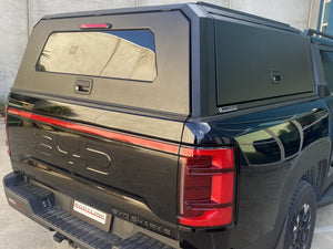 BYD SHARK 2024+ BLACK TITAN PRO HYBRID CANOPY - Stainless Steel Alloy Modular
