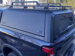 Chev SILVERADO 1500 5ft 2020+ BLACK TITAN HYBRID CANOPY - Stainless Steel Alloy Modular