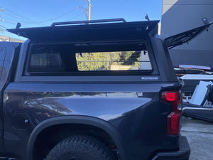Chev SILVERADO 1500 5ft 2020+ BLACK TITAN HYBRID CANOPY - Stainless Steel Alloy Modular