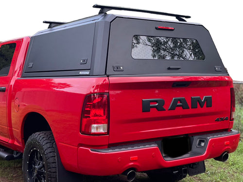 Dodge RAM 1500 5ft 2020+ BLACK TITAN HYBRID CANOPY - Stainless Steel Alloy Modular