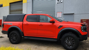 Ford RAPTOR RA (Next Gen) DC 2022+ BLACK TITAN HYBRID CANOPY - Stainless Steel Alloy Modular