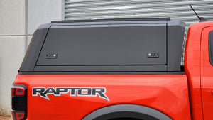 Ford RANGER RA (Next Gen) DC 2022+ BLACK TITAN HYBRID CANOPY - Stainless Steel Alloy Modular