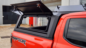 Ford RANGER RA (Next Gen) DC 2022+ BLACK TITAN HYBRID CANOPY - Stainless Steel Alloy Modular