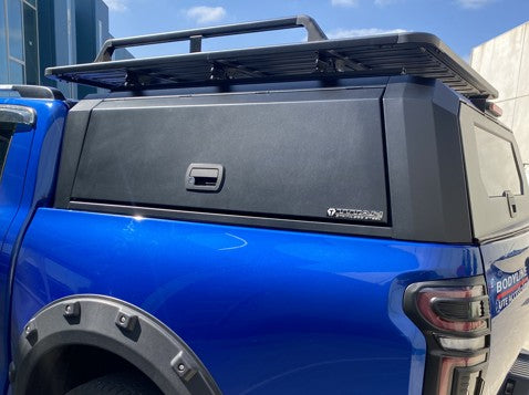 Ford RANGER RA (Next Gen) DC 2022+ BLACK TITAN PRO HYBRID CANOPY - Sta ...