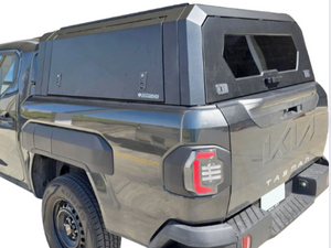 KIA TASMAN 2025+ BLACK TITAN HYBRID CANOPY - Stainless Steel Alloy Modular