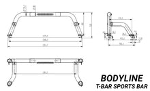 BLACK T-BAR SPORTS BAR for BODYLINE ROLLER COVERS - UNIVERSAL FIT for ALL PICKUPS