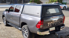 Toyota HILUX REVO SR5 DC 2015-2024 BLACK TITAN HYBRID CANOPY - Stainless Steel Alloy Modular