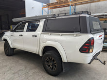 Toyota HILUX REVO SR (J-DECK) DC 2015-2024 BLACK TITAN HYBRID CANOPY - Stainless Steel Alloy Modular