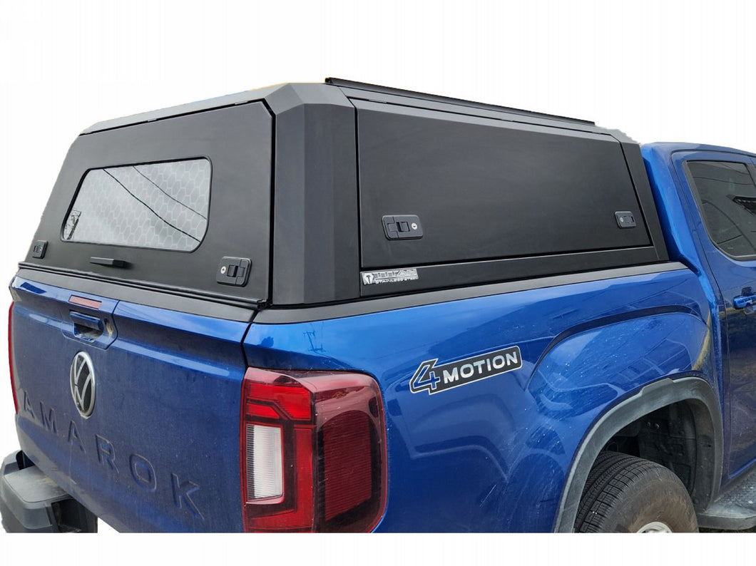 VW AMAROK (All New) DC 2023+ BLACK TITAN HYBRID CANOPY - Stainless Steel Alloy Modular