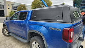 VW AMAROK (All New) DC 2023+ BLACK TITAN HYBRID CANOPY - Stainless Steel Alloy Modular