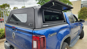 VW AMAROK (All New) DC 2023+ BLACK TITAN HYBRID CANOPY - Stainless Steel Alloy Modular