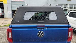 VW AMAROK (All New) DC 2023+ BLACK TITAN HYBRID CANOPY - Stainless Steel Alloy Modular