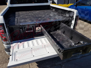 VW AMAROK DUAL CAB 2010on DECKED TRUCK BED STORAGE SYSTEM DRAWS