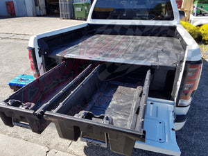 NISSAN NAVARA D40 DUAL CAB 2015on DECKED TRUCK BED STORAGE SYSTEM DRAWS