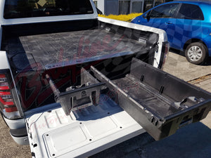 NISSAN NAVARA NP300 DUAL CAB 2015on DECKED TRUCK BED STORAGE SYSTEM DRAWS