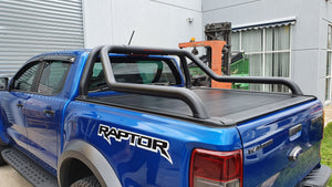 FORD RAPTOR DUAL CAB 2012-2021 ELECTRIC ROLLER COVER & EXTENDED ROLL BAR COMBO