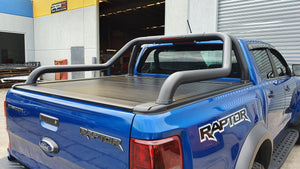 FORD RANGER DUAL CAB 2012-2021 ELECTRIC ROLLER SHUTTER COVER & EXTENDED ROLL BAR COMBO