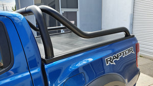 FORD RAPTOR DUAL CAB 2012-2021 ELECTRIC ROLLER COVER & EXTENDED ROLL BAR COMBO