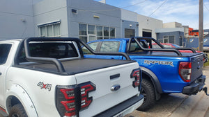 FORD RANGER DC 2012-2021 ELECTRIC ROLLER SHUTTER COVER & EXTENDED ROLL BAR COMBO