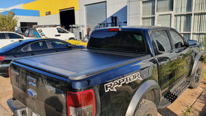 FORD RAPTOR DUAL CAB 2012-2021 ELECTRIC ROLLER SHUTTER COVER for Sports Bar tonneau hard lid