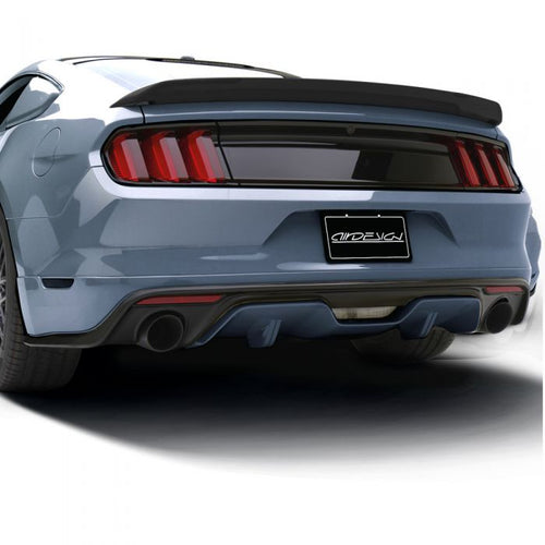 Ford Mustang 2015-2017 AIR DESIGN Rear Valance Diffuser - Satin Black