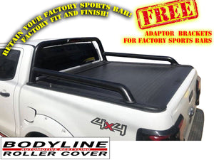 FORD RANGER FX4 DUAL CAB 2012-2021 ELECTRIC ROLLER SHUTTER COVER for Sports Bar tonneau hard lid