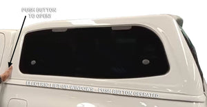 GWM CANNON Ute DC 2021+ Steel Canopy Sliding Passenger Lift-Up Driver Windows Painted Black 0N1
