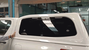 GWM CANNON Ute DC 2021+ Steel Canopy Sliding Driver Lift-Up Passenger Windows Painted Silver BP